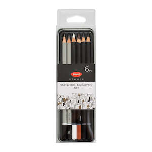 Jasart: Studio Sketching tin -Set of 6