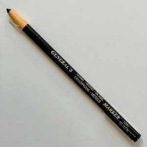 Paper Wrapped China Marker Pencil - BLACK (Chinagraph)