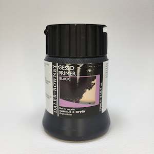 Gesso Primer: Daler Rowney BLACK Gesso - 250ml