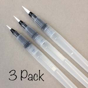 Aqua (water) Brush Pen SET OF 3