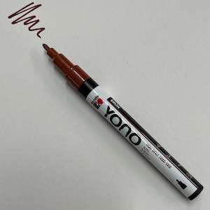 Marabu Yono Acrylic Marker Fine: Marabu YONO 285 Brown (FINE)