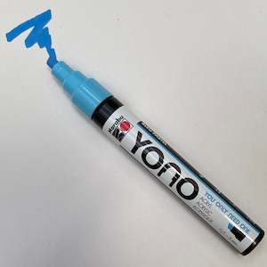 Marabu Yono Acrylic Marker Chisel: Marabu YONO 256 Jeans Blue (Pastel Blue) (CHISEL)