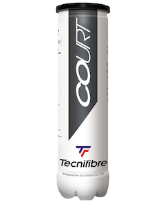 Sporting good wholesaling - except clothing or footwear: Tecnifibre Court Tennis 4 Ball Tube