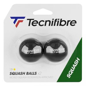 Tecnifibre Squash Balls Yellow Dot – 2pk