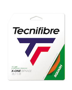 Tecnifibre X-One Biphase 1.18mm Squash String – Orange