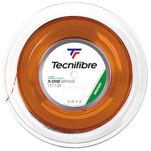 Tecnifibre X-One Biphase 1.18mm Squash String 200m Reel – Orange