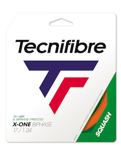 Sporting good wholesaling - except clothing or footwear: Tecnifibre X-One Biphase 1.24mm Squash String – Orange