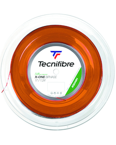 Tecnifibre X-One Biphase 1.24mm Squash String 200m Reel – Orange