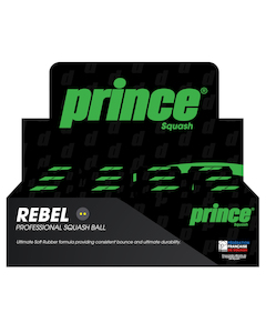 Prince Double Yellow Dot Squash Ball – dozen