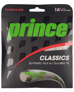 Sporting good wholesaling - except clothing or footwear: Prince Synthetic Gut w/Duraflex 16g Tennis String