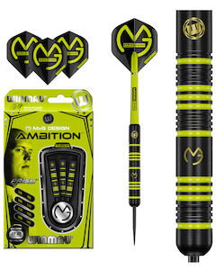 Sporting good wholesaling - except clothing or footwear: Winmau MvG Ambition Brass Dart Set – 22g