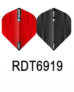 Red Dragon Red & Black Yin Yang Dart Flight