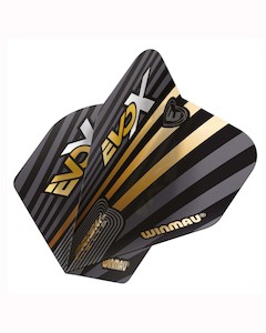 Winmau Prism MvG Evo X Gold & Black Dart Flights