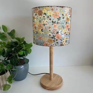 Medium Wood Lamp | Handcrafted Light Shade