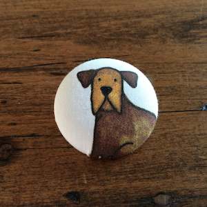 Adorable dog badge