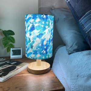 Blue blur table lamp