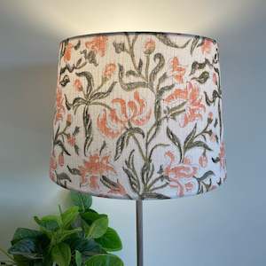 Blush Bloom | Fabric Lamp Shade | Handcrafted