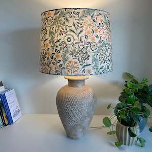 Furniture: Morris & Co | Orkney Wilhemina Linen | Fabric Lampshade - Made in NZ