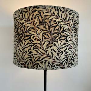 Morris & Co Willow Boughs - Black - Fabric Lampshade - Made in NZ