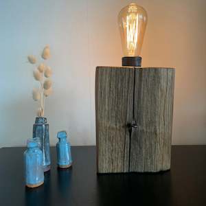 Wood Table Lamp | Handcrafted in NZ | Tōtara Post #49