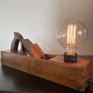 Table Lamp | Authentic Vintage Wood Plane #93