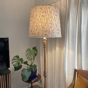 Furniture: Ihi Fabric Pākākā | Fabric lampshade |Bespoke