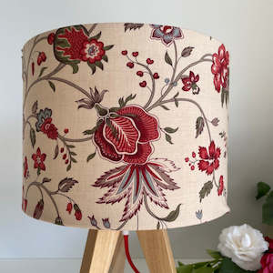 French General Designer Fabric Lampshade -  Blanchet Oyster