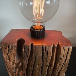 Reclaimed Wood Lamp | Handcrafted | Wharf series #125