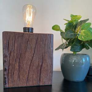 Jarrah Wood Lamp | Handcrafted | Wharf series #122