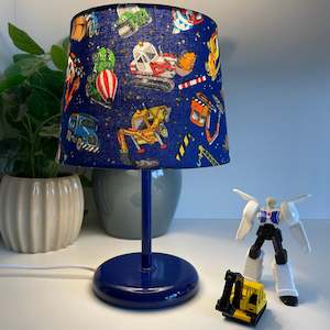 Childrens Lampshade | Construction trucks | Handcrafted in NZ