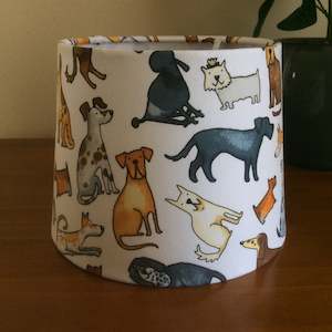 A lotta dogs lampshade