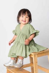 Cotton Muslin Ruffle Dress – Sweet Pea