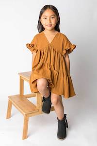 Cotton Muslin Ruffle Dress – Masala