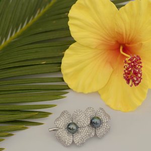 Hibiscus Brooch