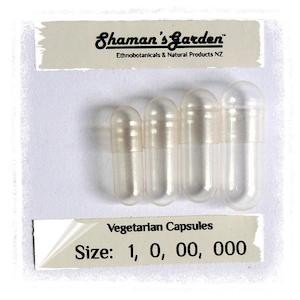 Empty Vegetarian Capsules (available in size 4, 1, 0, 00 & 000)