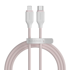 Telephone including mobile phone: Shargeek USB C to Ligthing phantom Highly-elastic Silicone cable