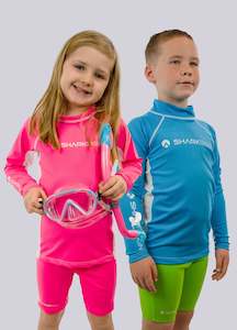 JUNIOR RAPID DRY LONG SLEEVE TOP WITH COLLARS BUNDLE - 2 RASHIES