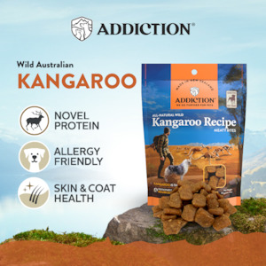 Pet: Addiction Meaty Bites Treats - Kangaroo