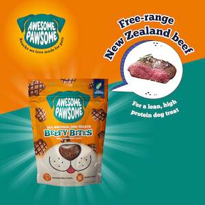 Pet: Awesome Pawsome Beefy Bites - Dog Treats, 85g