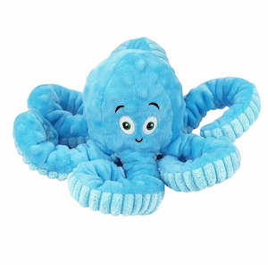 Interactive Squeaky Plush Octopus Dog Toy