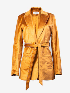 Velvet Blazer – Caramel