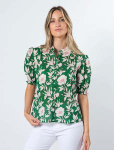 Stella + Gemma Bex Blouse Vintage Green Floral