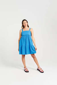 Clothing: Thing Thing Zigged Dress - Marine