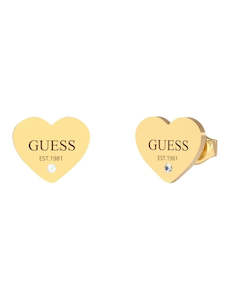 Clothing: Guess 11mm Plain Heart Studs