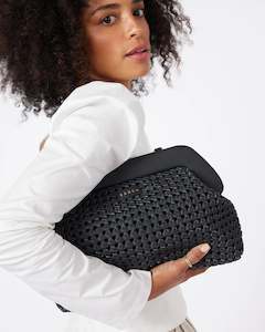 Clothing: Saben Ginny Shoulder Bag Black Braid