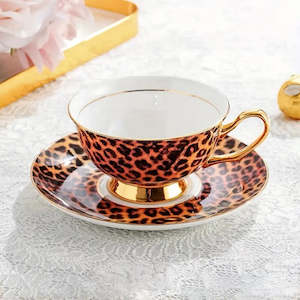 Clothing: Sisters Matter Leopard Tea Cup + Saucer Set