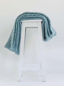 Masterweave: Windermere Mohair Knee Rug - Sea Spray