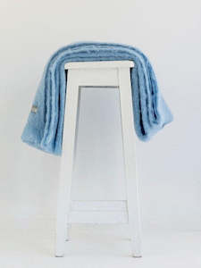 Windermere Mohair Knee Rug - Sky