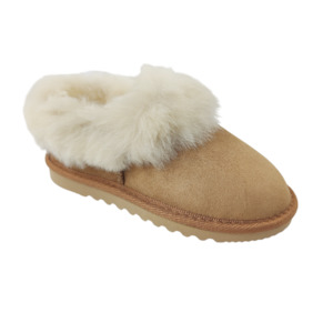 Kids 'Little Weka' Slippers - Chestnut