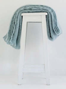 Homeware: Windermere Mohair Knee Rug - Glacier